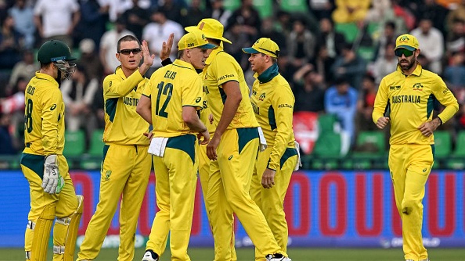 Massive blow to Australia, star player likely to be ruled out of Champions Trophy semifinal; Steve Smith drops big hint at 29-year-old's severe injury Australia's Adam Zampa (2L) celebrates with teammates after taking the wicket of Afghanistan's captain Hashmatullah Shahidi during their Champions Trophy clash