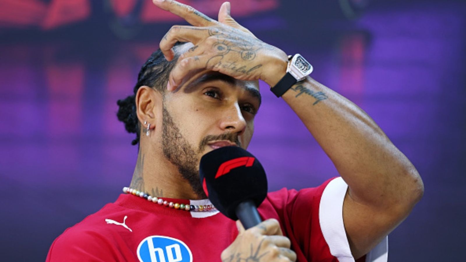 Lewis Hamilton reveals details of his Ferrari switch as he prepares for his first season in red Lewis Hamilton in the frame (via Getty)
