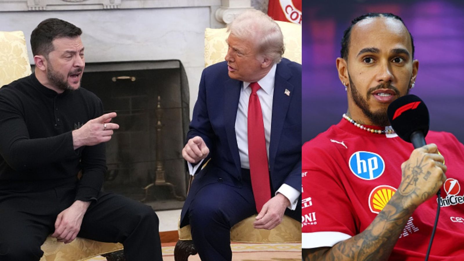 Lewis Hamilton strongly retorts to US President Donald Trump's recently signed executive Orders on Diversity says, 'That doesn’t stop me, It is a fight...' Lewis Hamilton, Donald Trump and Ukrainian President Volodymyr Zelensky