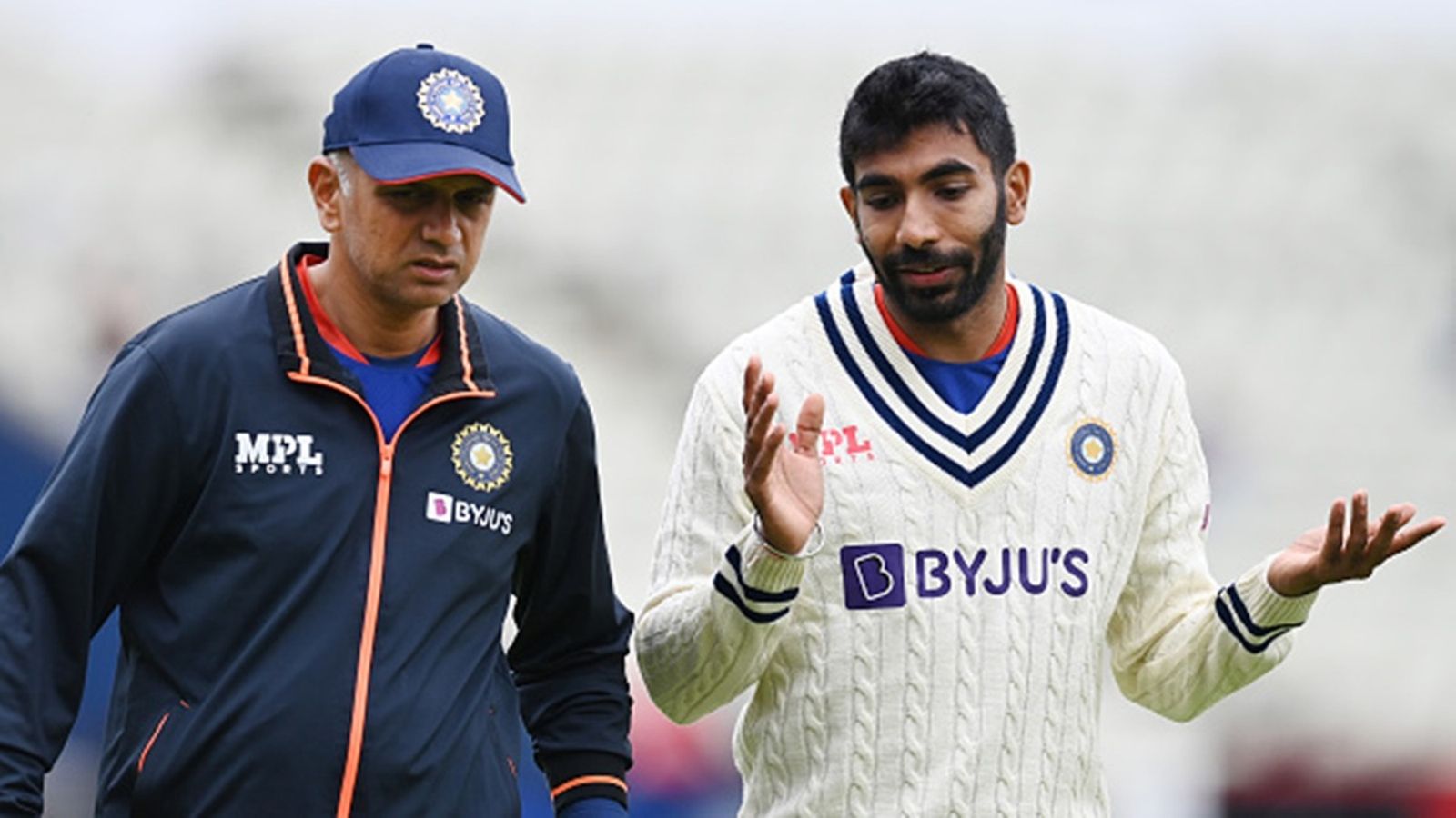 'Can we clone five Bumrahs or something?': Former head coach Rahul Dravid wants AI to predict cricketers' injury issues and save their careers India captain Jasprit Bumrah (l) speaks to India Coach, Rahul Dravid at Edgbaston on July 05, 2022 in Birmingham, England.
