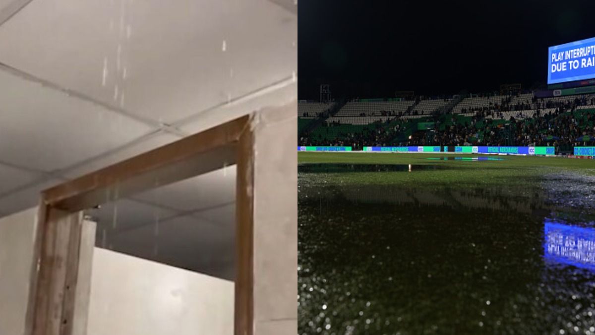 Rain washes out 18 billion rupees as Gaddafi Stadium's leaking roof exposes PCB's renovation for Champions Trophy Videos of Gaddafi Stadium's leaking roof go viral
