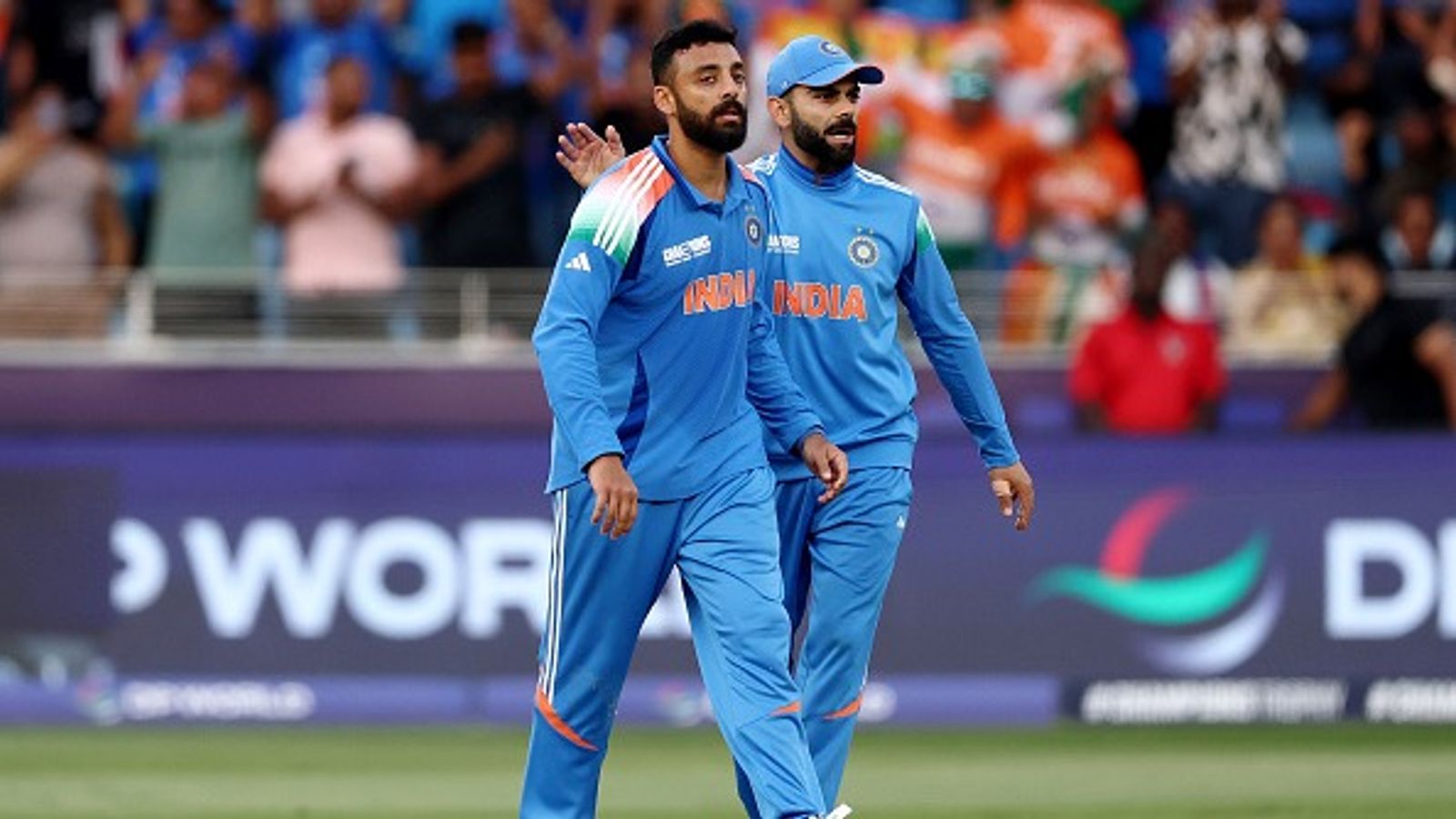 Varun Chakravarthy reveals how Virat Kohli, Rohit Sharma and Hardik Pandya helped him overcome nervousness of Champions Trophy debut Varun Chakravarthy reveals how Virat Kohli, Rohit Sharma and Hardik Pandya helped him overcome nervousness of Champions Trophy debut
