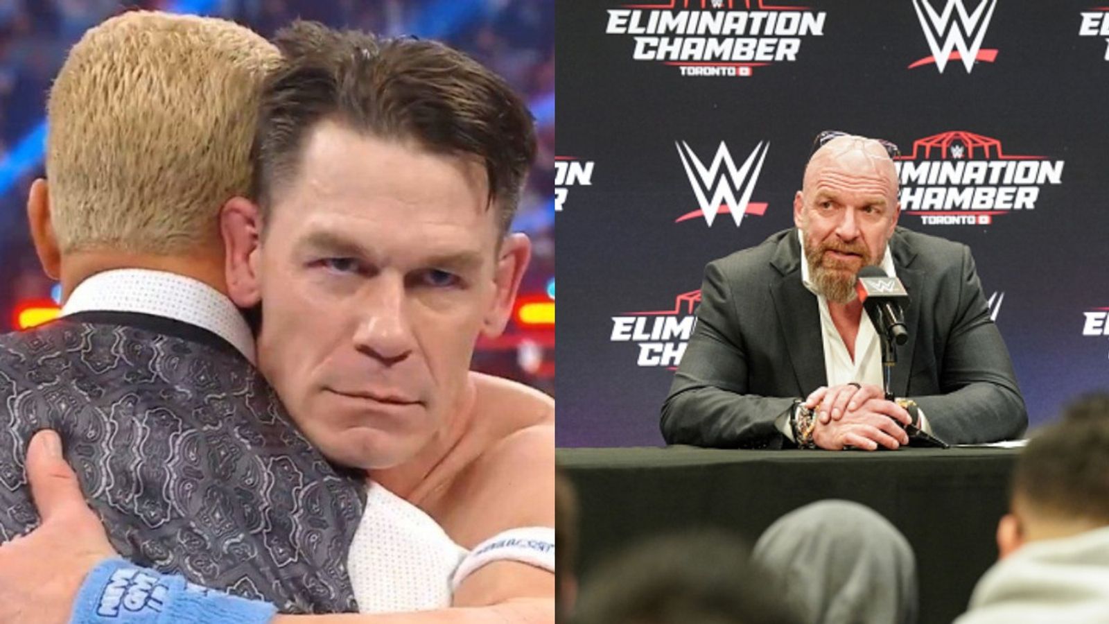 John Cena’s Shocking Heel Turn at WWE Elimination Chamber: Here's how Backstage team pulled off the Cinema, Know everything about Well-Guarded Secret John Cena and Triple H in the frame