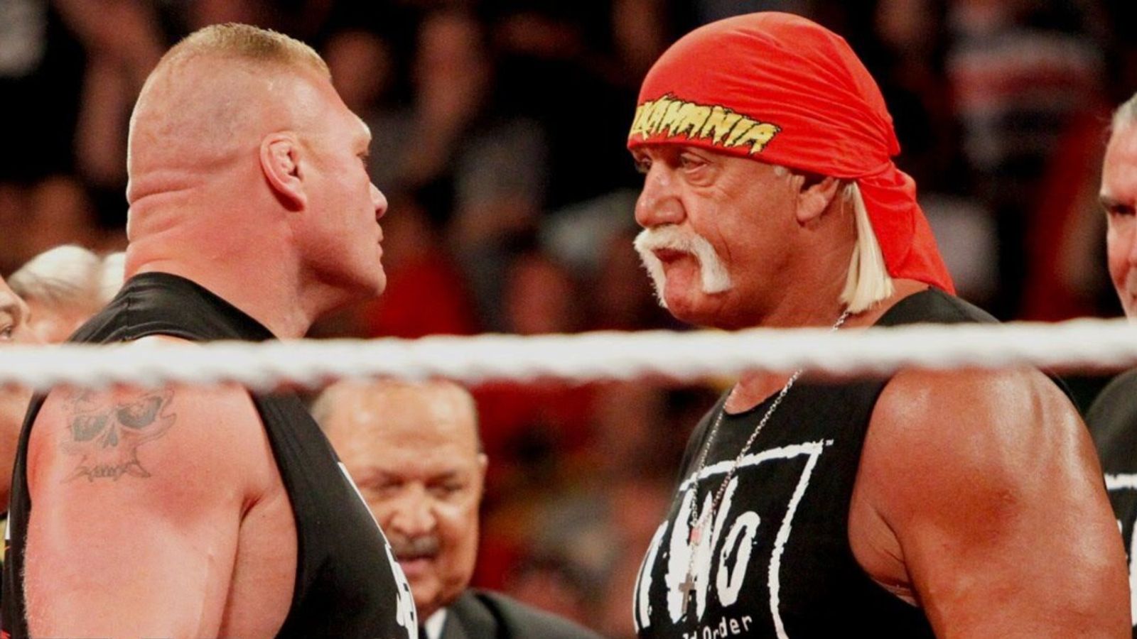 WWE legend Hulk Hogan sparks confusion with a Puzzling Claim About Wrestling Brock Lesnar After UFC Return but Historical Records Tell a Different Story Hulk Hogan and Brock Lesnar in the frame