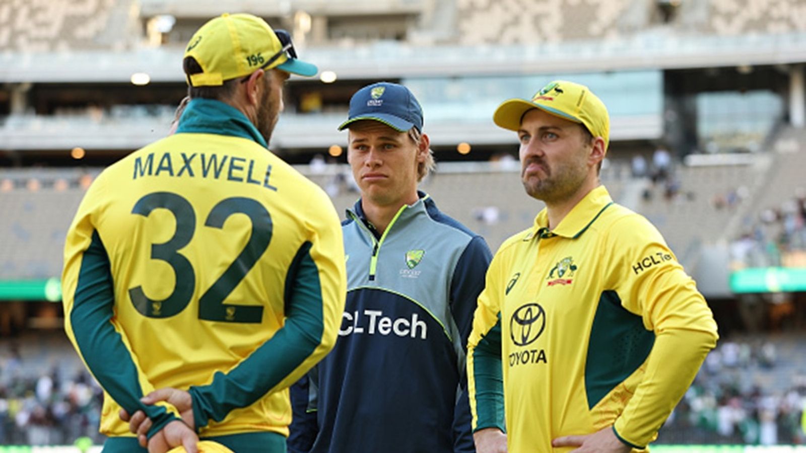 Australia replace injured opener with 21-year-old spin-bowling all-rounder for ICC Champions Trophy 2025 semifinal clash vs India Cooper Connolly of Australia talks with Glenn Maxwell and Josh Inglis during game three of the Men's ODI series between Australia and Pakistan at Perth Stadium on November 10, 2024.