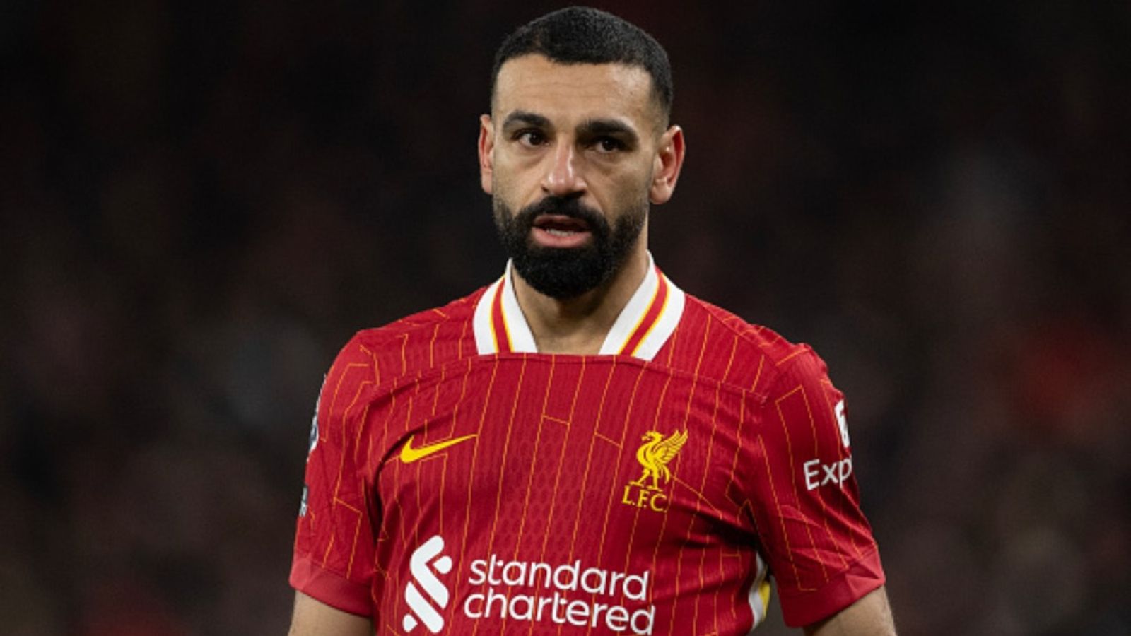 Mohamed Salah breaks silence on Liverpool exit rumors: His side of the story revealed Mohamed Salah in the frame (via Getty)