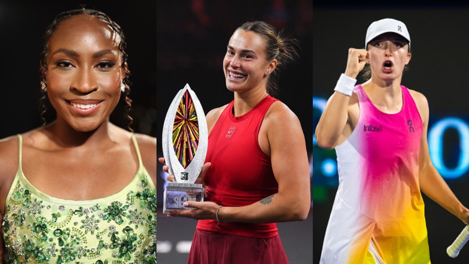 Coco Gauff shines as Aryna Sabalenka leads against Iga Swiatek: Indian Wells Open Seeds heat up Coco Gauff, Aryna Sabalenka, and Iga Swiatek in the frame (via Getty)