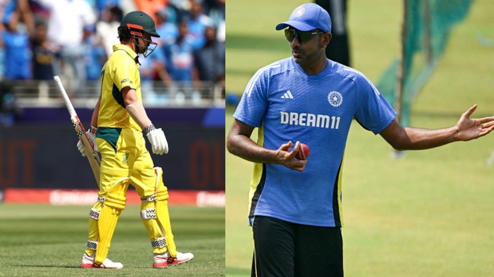 Travis Head pays the price for not following R Ashwin's advice during India vs Australia Champions Trophy semifinal, here's how Australia's Travis Head (L) and India's spin legend R Ashwin in frame