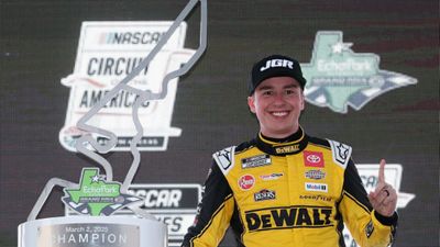 Christopher Bell wins second consecutive NASCAR Cup Series race of 2025 says, 'Almost deja vu from last year here' Christopher Bell in the frame