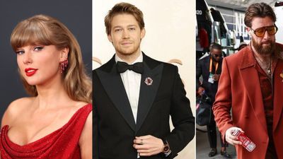 Taylor Swift's ex Joe Alwyn blatantly copies her current boyfriend Travis Kelce during Oscars 2025 Taylor Swift, Joe Alwyn and Travis Kelce in the frame