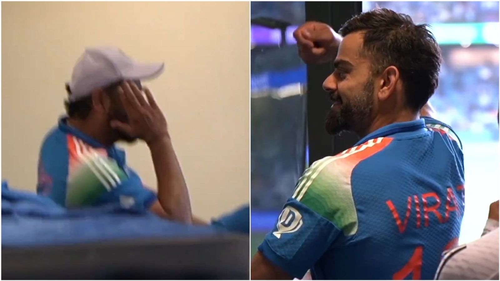 'Maarne to chakka hi ja raha hai woh': Virat Kohli tells captain Rohit Sharma in dressing room before KL Rahul's finishing act in Champions Trophy semifinal Rohit Sharma and Virat Kohli in the dressing room before KL Rahul finished off the run chase with a six.