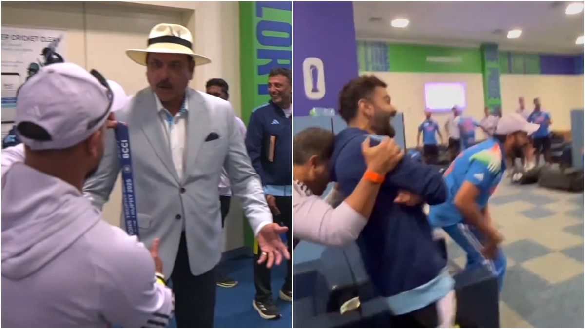 Indian players left in splits as former head coach Ravi Shastri presents 'fielder of the match' after Champions Trophy 2025 semifinal win vs Australia; watch video Ravi Shastri, Virat Kohli, Rohit Sharma