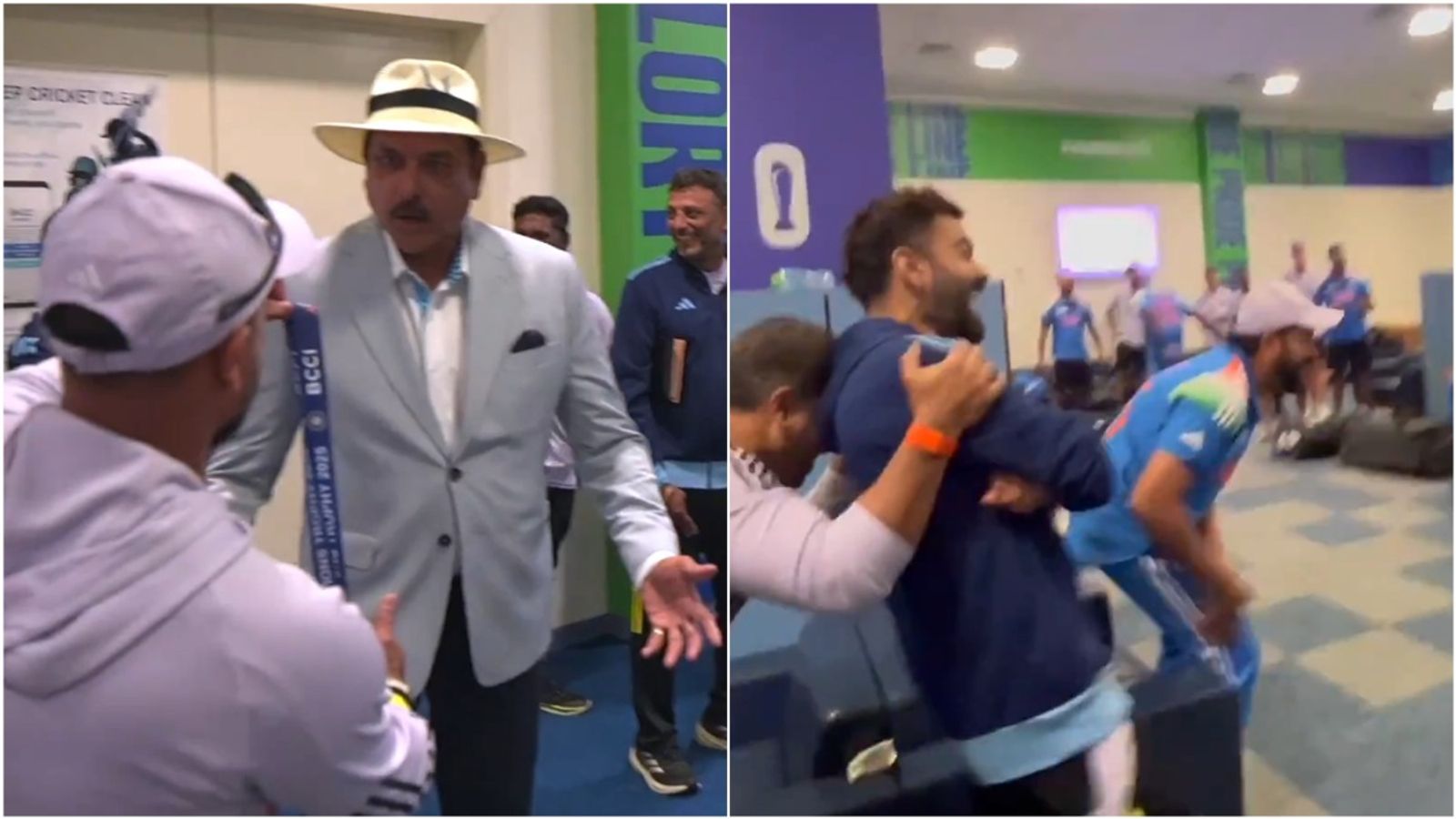 Indian players left in splits as former head coach Ravi Shastri presents 'fielder of the match' after Champions Trophy 2025 semifinal win vs Australia; watch video T Dilip gives Ravi Shastri the fielder of the match medal to present; Virat Kohli, Rohit Sharma left in splits.