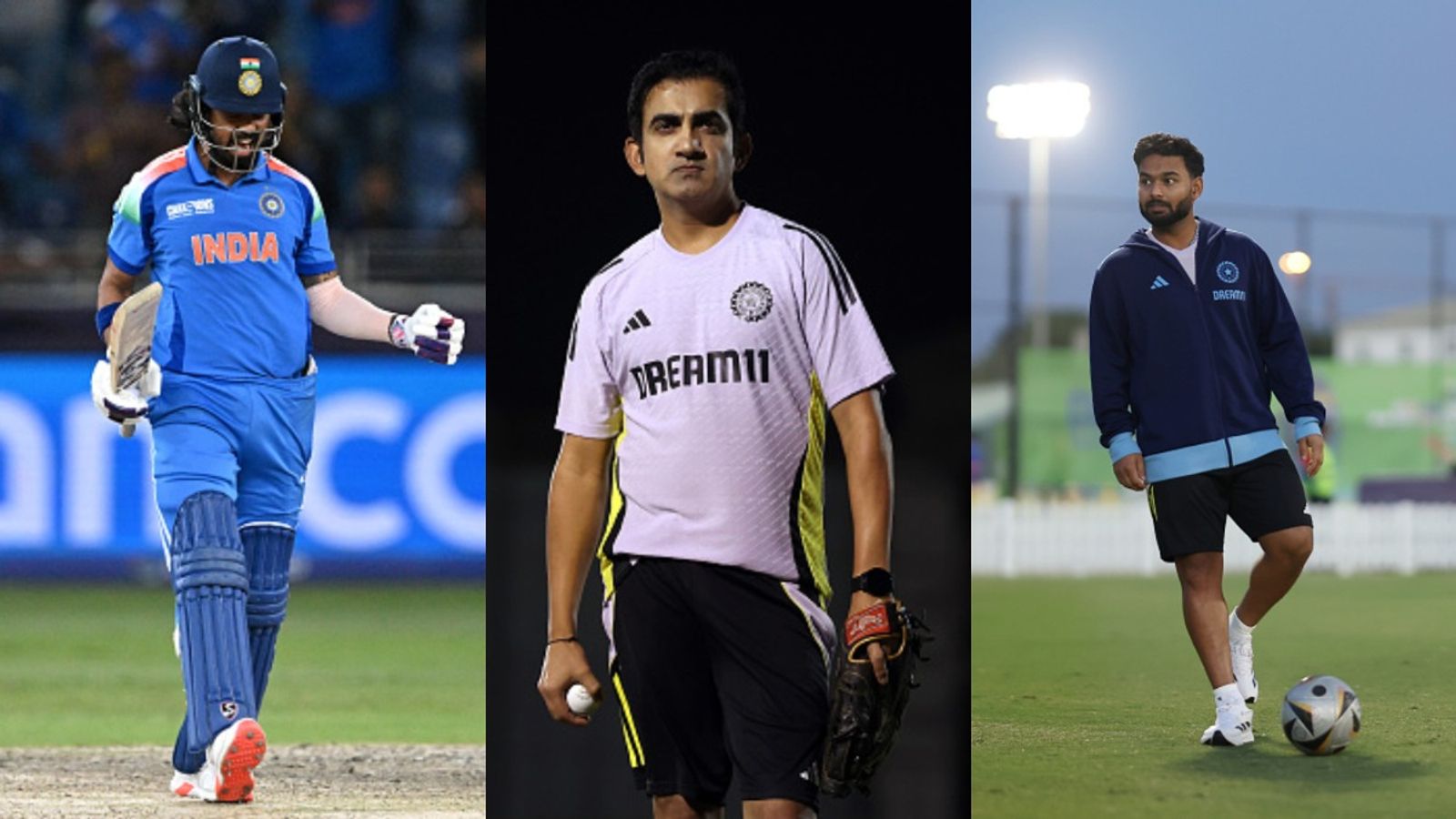 Gautam Gambhir finally reveals reason behind picking KL Rahul over Rishabh Pant in India's playing XI in Champions Trophy, says 'his average in ODI is...' India's head coach Gautam Gambhir (C), star batters KL Rahul and Rishabh Pant (R) in frame
