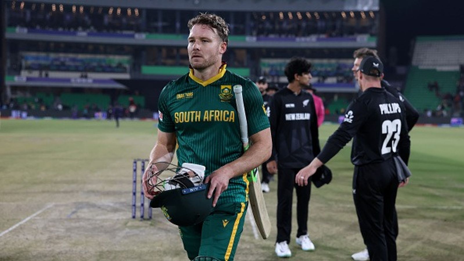 'It was not an ideal situation...': David Miller blames ICC after New Zealand defeated South Africa in Champions Trophy 2025 semifinal David Miller of South Africa leaves the field after losing the ICC Champions Trophy 2025 semi final against New Zealand