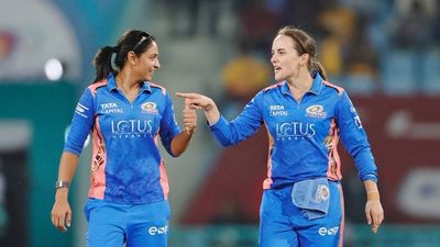 WPL 2025: Amelia Kerr's fifer, Hayley Matthews' fifty guide Mumbai Indians to 6-wicket win over UP Warriorz to go 2nd in standings Mumbai Indians' Harmanpreet Kaur (L) and Amelia Kerr in frame