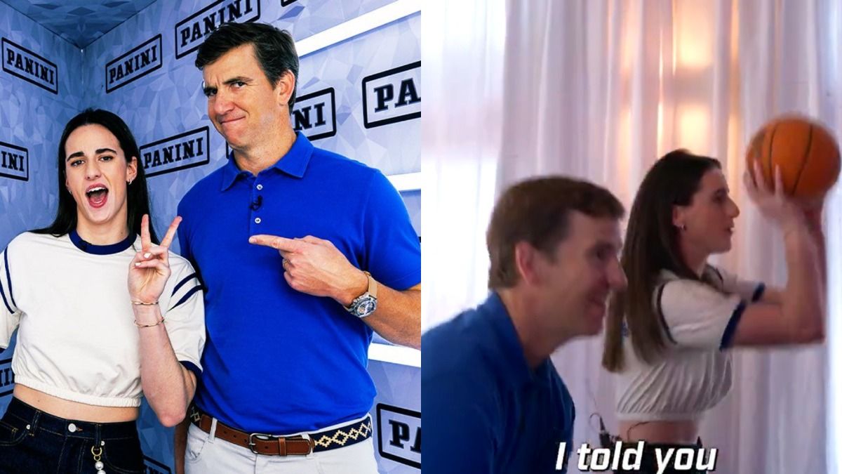 Watch: NFL Star shockingly defeats WNBA sensation Caitlin Clark in Pop-A-Shot contest Caitlin Clark with NFL Star