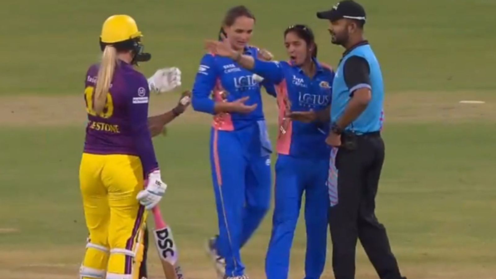 Mumbai Indians captain slapped with hefty fine for Code of Conduct breach in recent clash Harmanpreet Kaur got into a heated altercation with Sophie Ecclestone