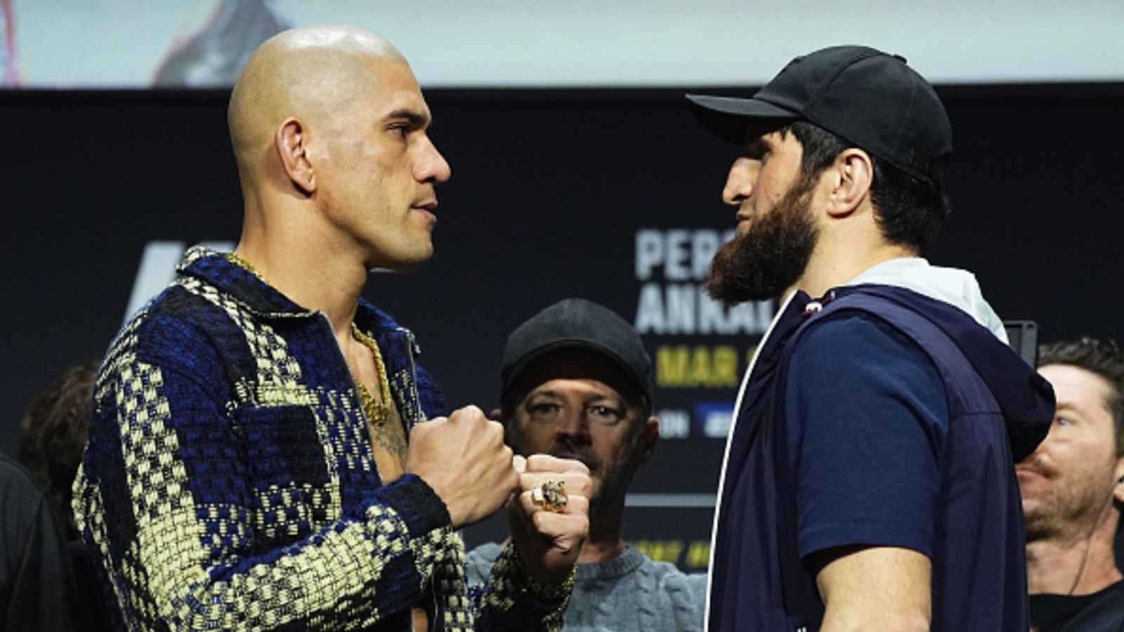 Alex Pereira vs Magomed Ankalaev: Explore the prediction of this much-awaited UFC 313 showdown Alex Pereira and Magomed Ankalaev in the frame (via Getty)
