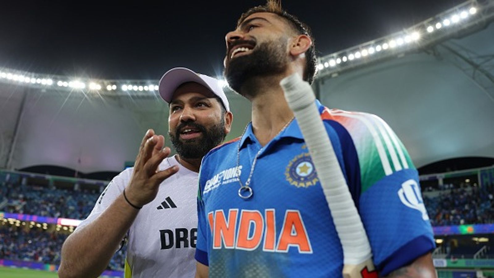 Sitanshu Kotak's big revelation on India's dressing room ahead of Champions Trophy final vs New Zealand, says 'Rohit and Virat are talking...' India's Rohit Sharma (L), Virat Kohli in frame