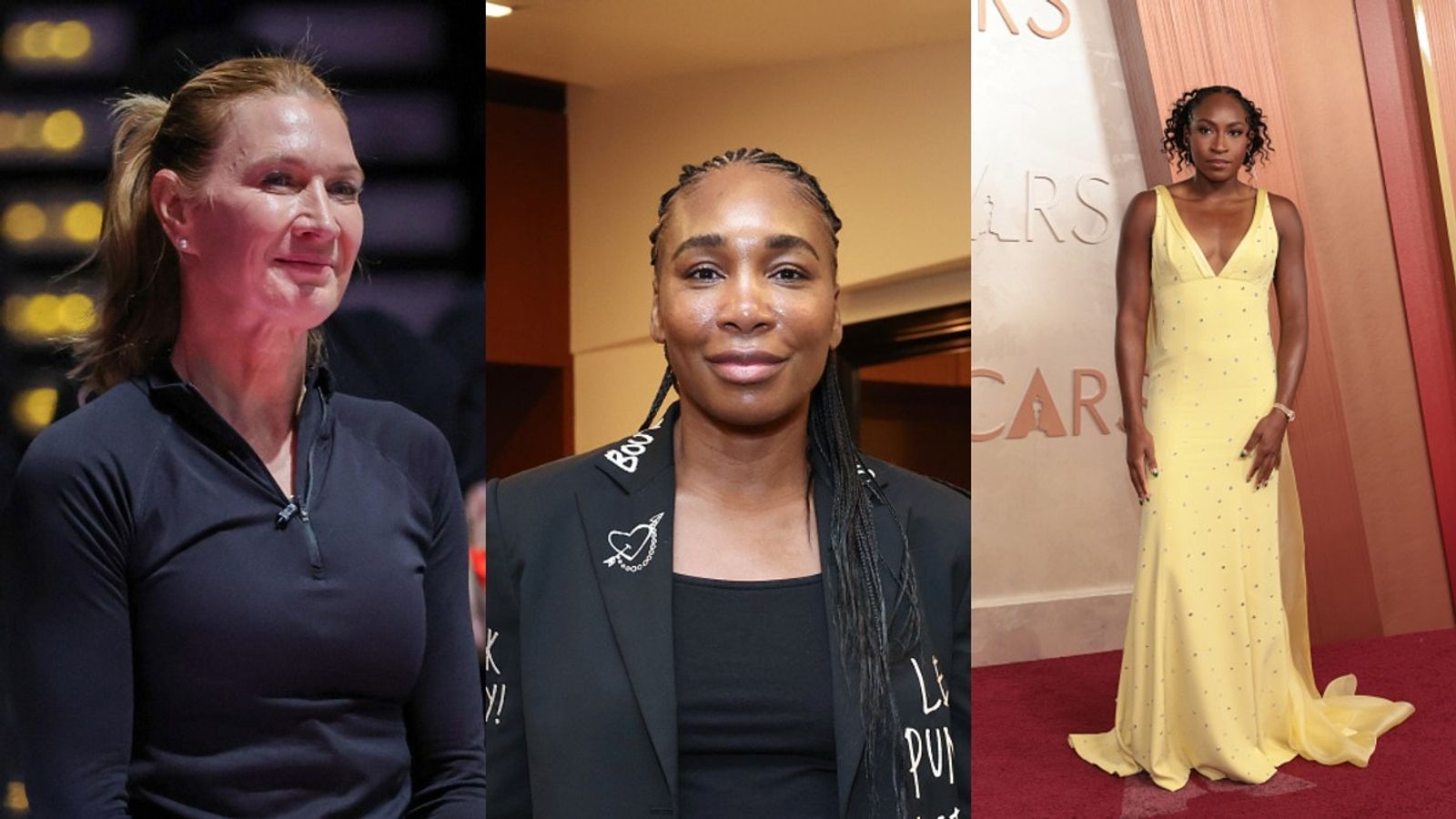 Not Steffi Graf or Venus Williams, Coco Gauff picks her greatest women’s player of all time Steffi Graf, Venus Williams and Coco Gauff in the frame (via Getty)