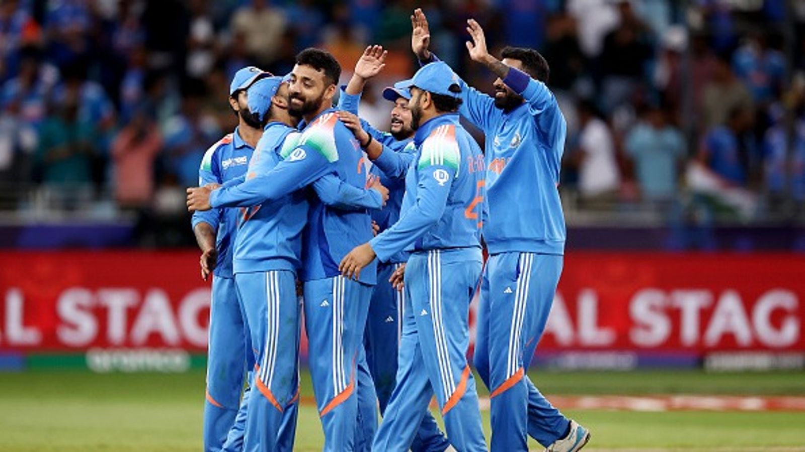 'India will win at their new home venue': England legend re-launches 'undue advantage' chatter ahead of IND vs NZ Champions Trophy final India's Varun Chakravarthy celebrates with his teammates in this frame