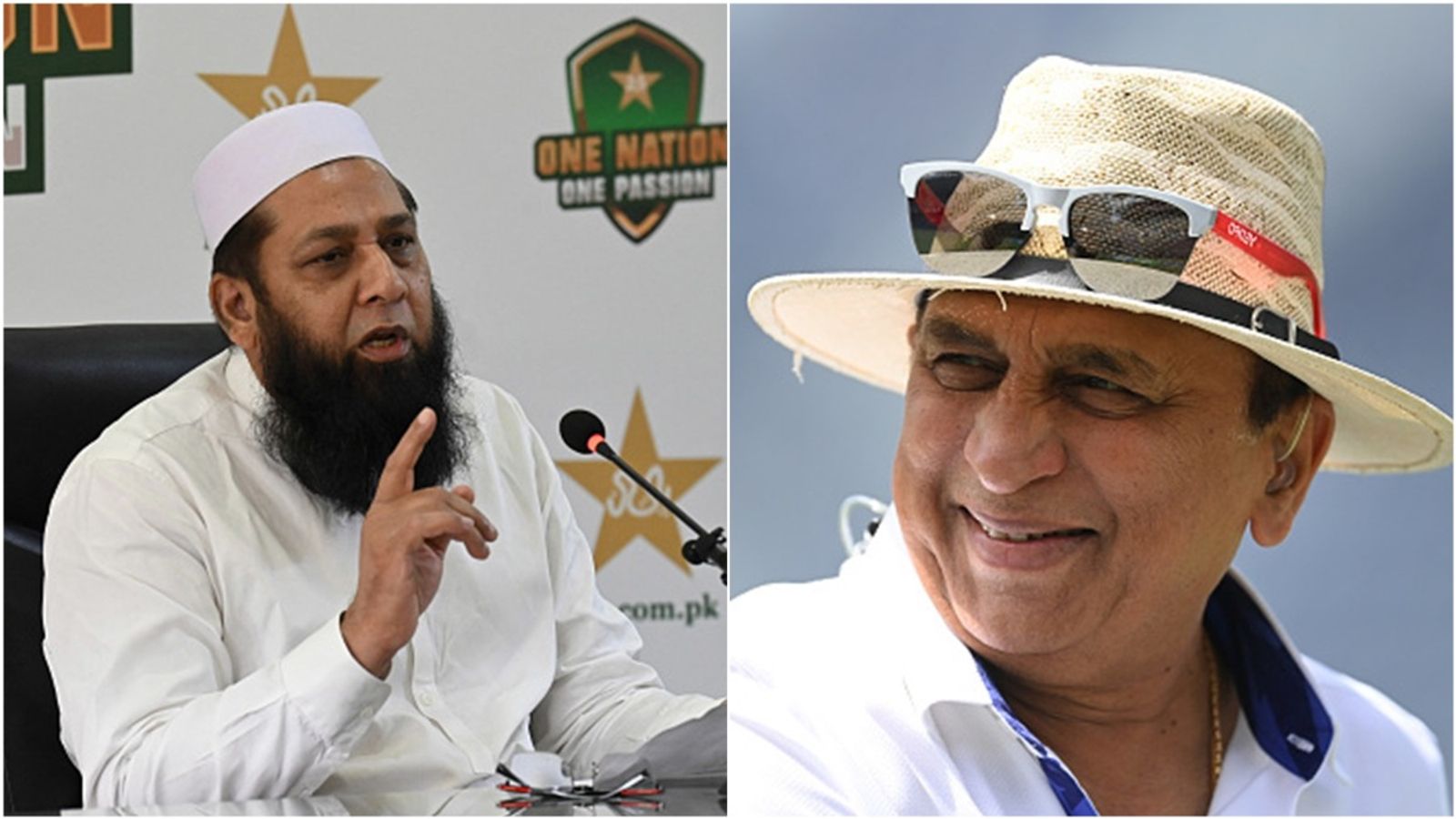 'Please be careful with your words': Inzamam-ul-Haq's 'slightly harsh' message to Sunil Gavaskar claiming India B or C team can beat Pakistan Inzamam-ul-Haq speaking at a press conference; Cricketer-turned-commentator Sunil Gavaskar.