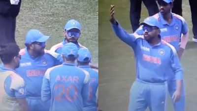 Watch: Rohit Sharma stops animated pep talk midway and screams in anger after star player skips team huddle during Champions Trophy final Rohit Sharma stops animated pep talk midway and screams in anger after star player skips team huddle during Champions Trophy final