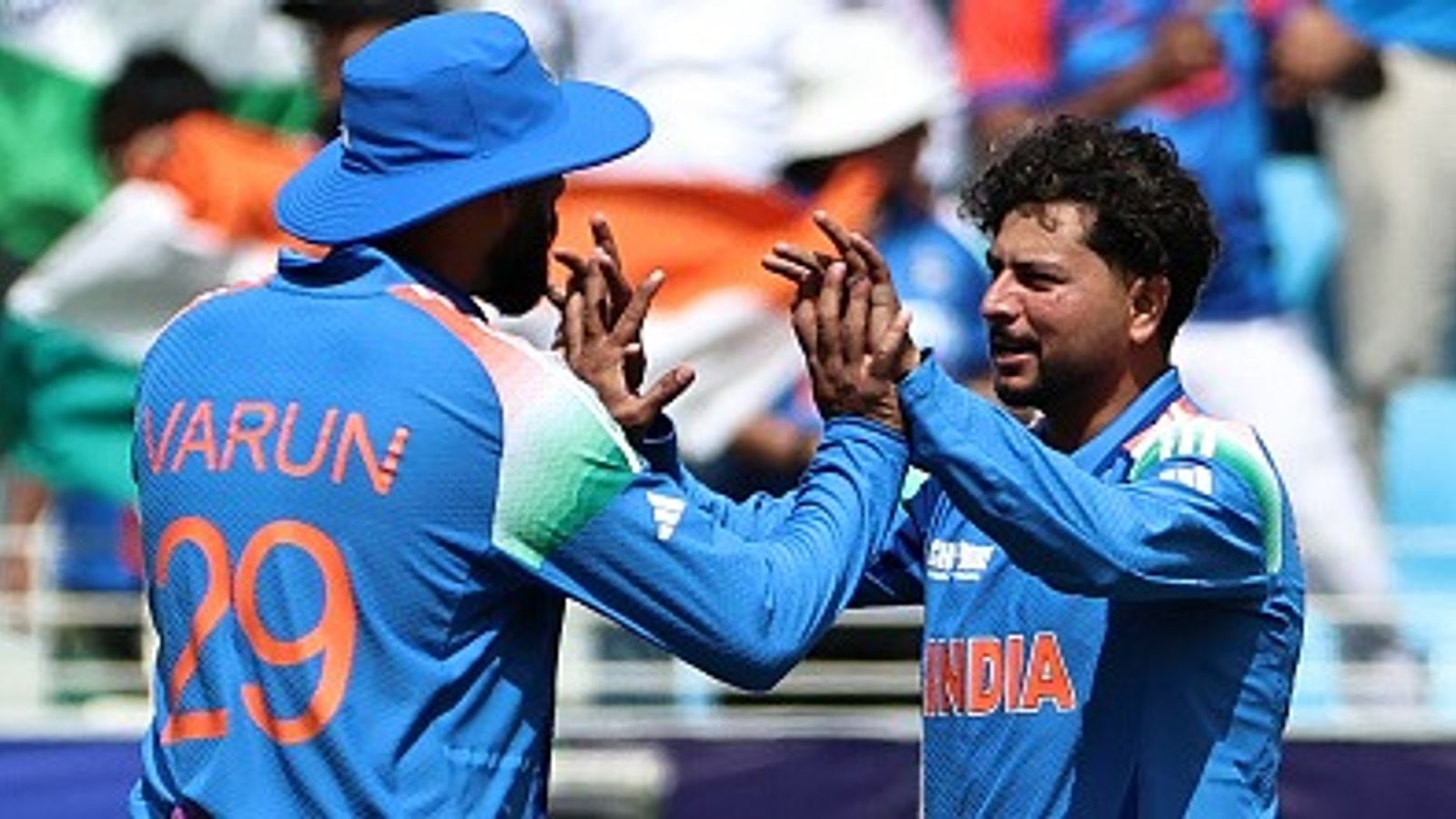 '…much better than Anil Kumble, Harbhajan Singh': India legend's massive claim on Chakravarthy, Kuldeep after magical spells in Champions Trophy final India's Kuldeep Yadav (R) celebrates with teammate Varun Chakravarthy during Champions Trophy final against New Zealand