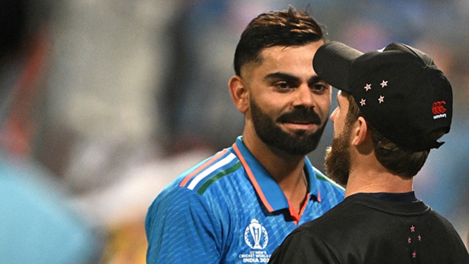 'Sad to see a very good friend of mine on the losing side, but...': Virat Kohli's heartwarming message for Kane Williamson after Champions Trophy 2025 final Virat Kohli, Kane Williamson greet each other after the ODI World Cup 2023 semifinal.