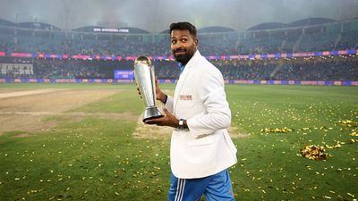 'Pakistani people must have enjoyed...': Hardik Pandya's clear cut response on why India didn't travel to Pakistan for Champions Trophy India's star all-rounder Hardik Pandya poses for a photo with the ICC Champions Trophy