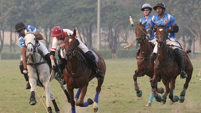Achievers Secure Sixth Consecutive RMRM Gold Vase Tournament Title Rajnigandha Achievers and Jindal Panthers during Maharaja Jiwaji Rao Gold Cup match in New Delhi.