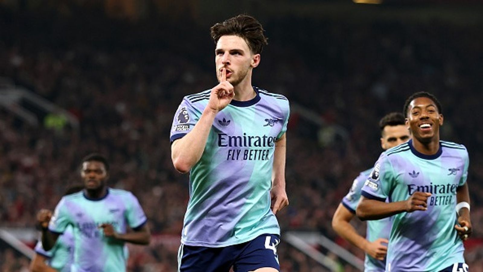 Arsenal vs PSV Live Streaming: How to watch the Champions League game in India, USA, UK, Saudi Arabia, and Australia? Declan Rice of Arsenal celebrates scoring a goal