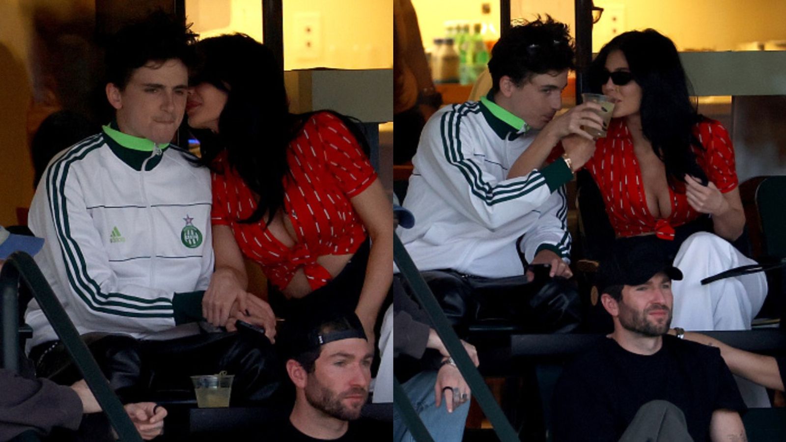 Watch: Kylie Jenner and Timothée Chalamet Share PDA at Indian Wells Open Kylie Jenner and Timothee Chalamet in the frame