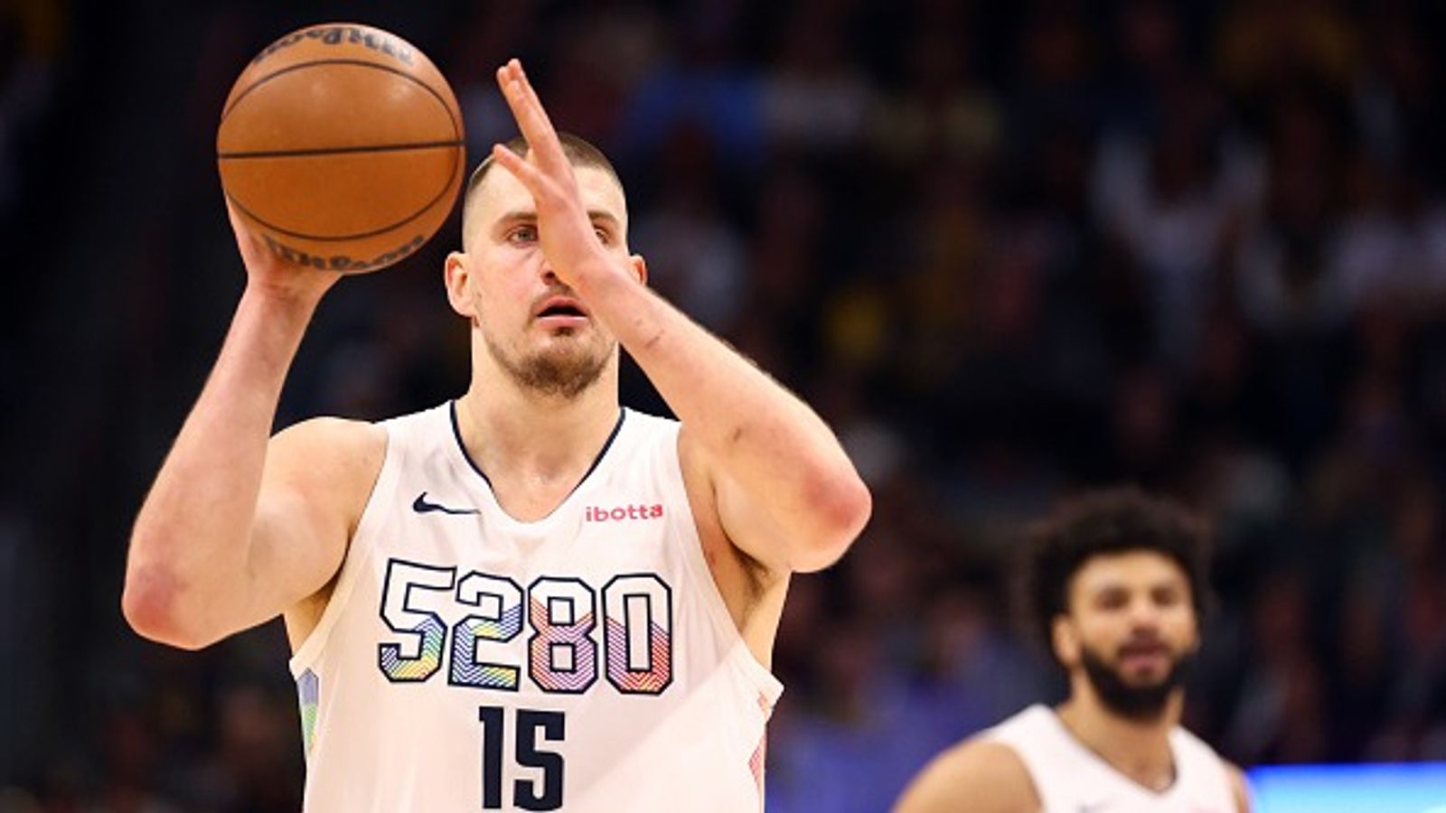 'Jokic is definitely knocking at the door of being a Top 5': Former NBA Champ Makes Bold Claim About Nikola Jokic's Status as One of NBA's Best Nikola Jokic in the frame.