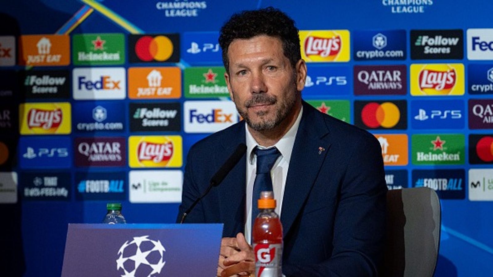 'I’ve never seen a penalty called by VAR': Atletico Madrid Boss Diego Simeone Fumes Over Julian Alvarez's Disallowed Penalty in UCL Loss to Real Madrid Diego Simeone in the frame.