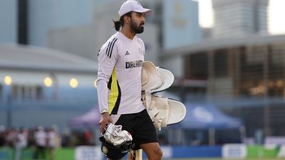 'KL Rahul is like Mr Fixit...': Mitchell Starc's big statement for India's wicketkeeper batter after Champions Trophy 2025 KL Rahul of India warms up during a India Nets Session at ICC Academy