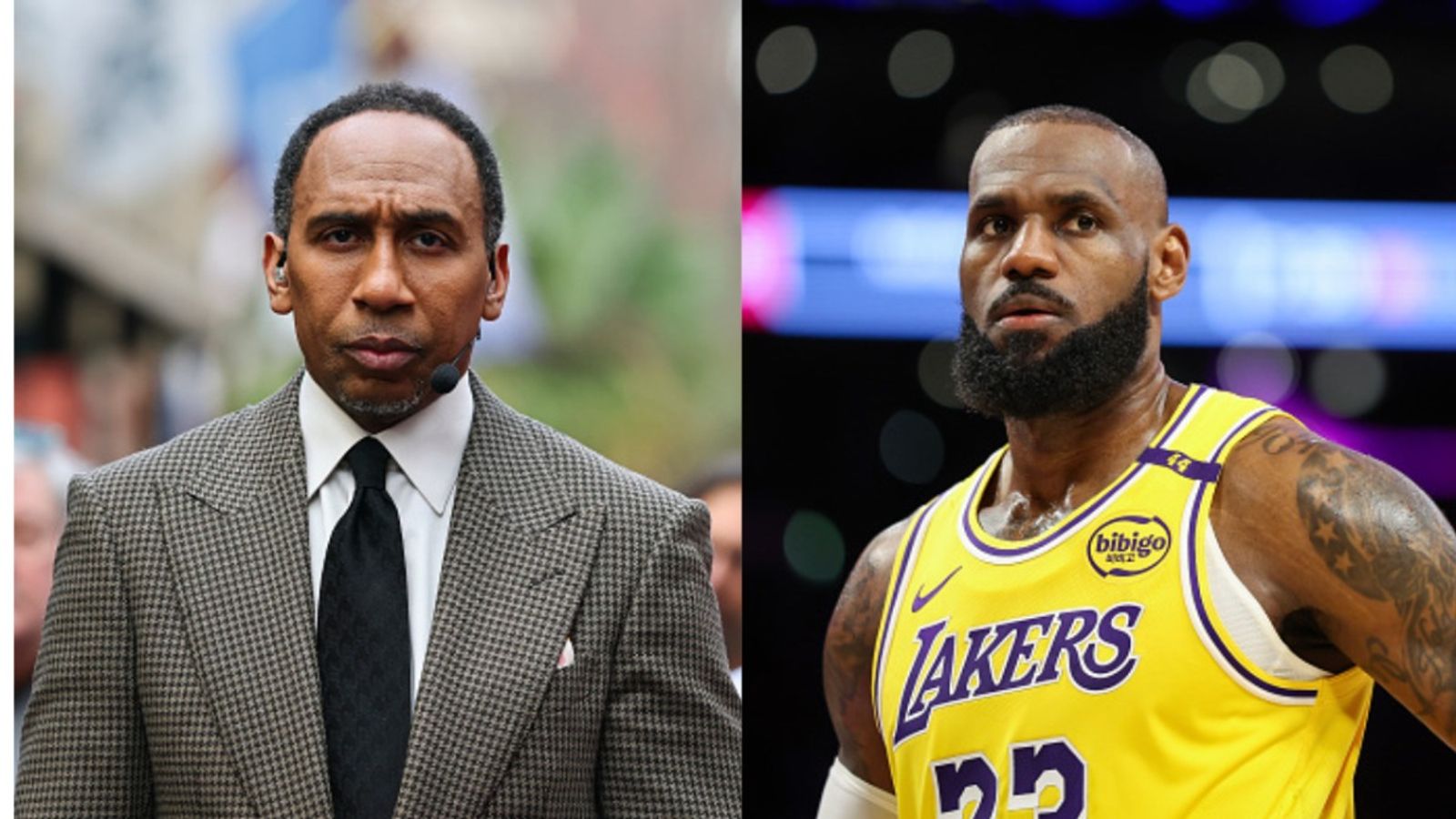 'I thought it was weak, I thought it was some bulls***': Stephen A. Smith Expresses Honest Thoughts On Ugly Confrontation With LeBron James Over Bronny James Stephen A. Smith and LeBron James in the frame.