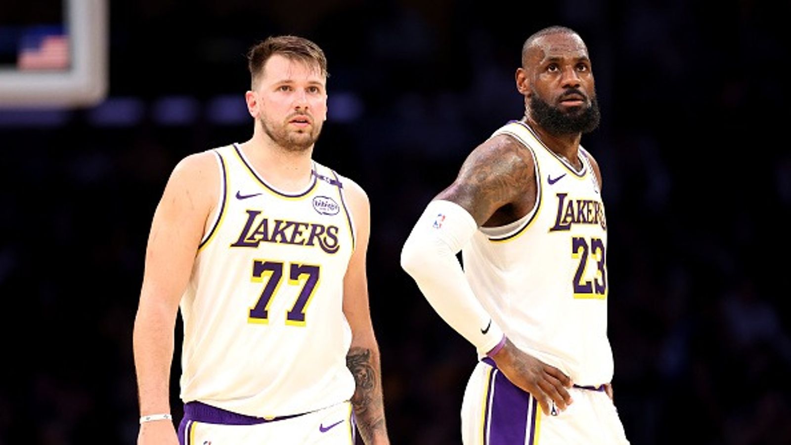 NBA Trade Rumor: Lakers Eyeing Nuggets' Star Guard to Form Sensational Reunion With LeBron James and Support Luka Doncic in Championship Bid Luka Doncic and LeBron James in the frame.