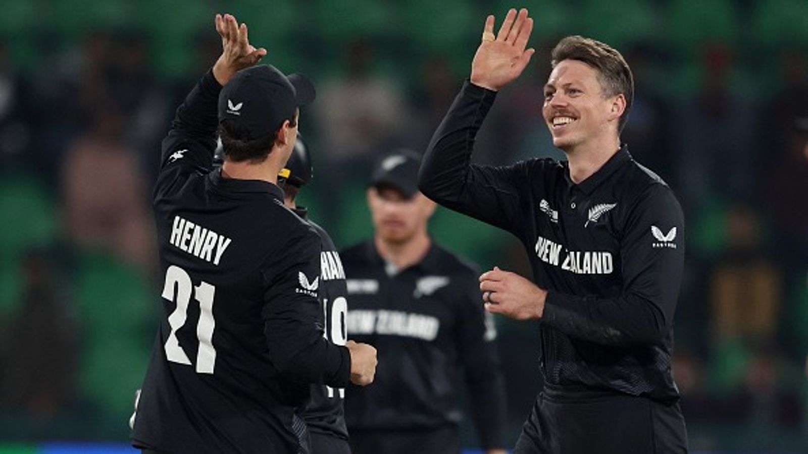 New Zealand vs Pakistan T20I series to kick off from March 16; check complete schedule, squads and streaming details of the NZ vs PAK clashes Michael Bracewell celebrating with Matt Henry