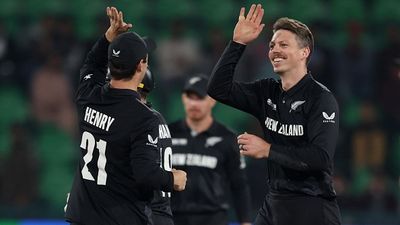 New Zealand vs Pakistan T20I series to kick off from March 16; check complete schedule, squads and streaming details of the NZ vs PAK clashes Michael Bracewell celebrating with Matt Henry