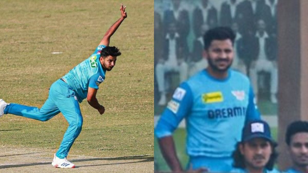 Shardul Thakur in Lucknow Super Giants jersey