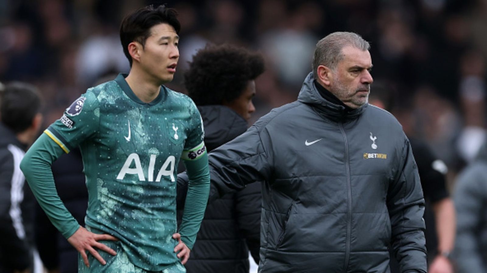 Tottenham Hotspur asked to terminate Son Heung-min's contract following 15th Premier League defeat Son Heung-min in the frame (via Getty)