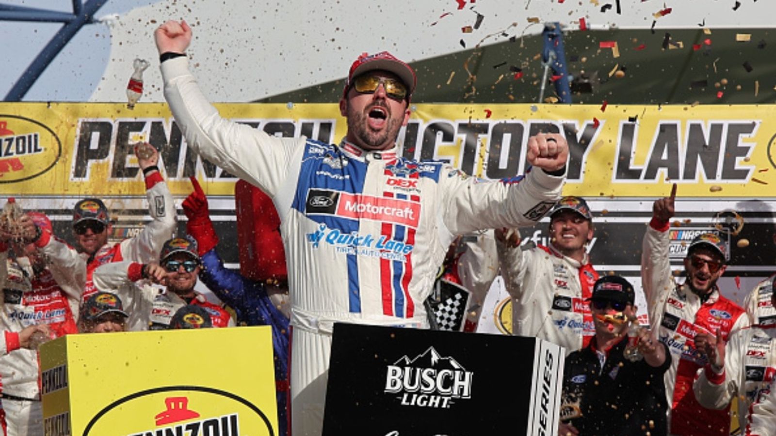 Wood Brothers crew shocked as Josh Berry claims thrilling victory at 2025 Pennzoil 400 Josh Berry in the frame (via Getty)