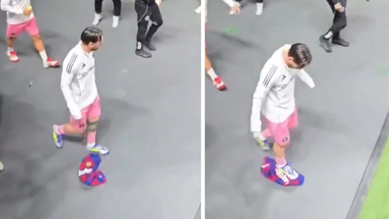 Did Lionel Messi Step On The FC Barcelona Jersey? Reality Behind Viral Clip Lionel Messi in the frame.