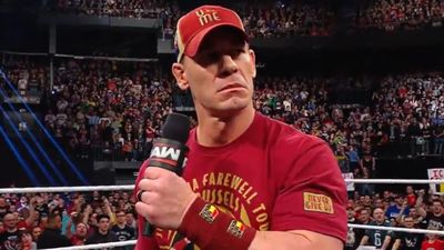 Heel John Cena Lashes Out at WWE Universe On Raw in Belgium, Crowd Responds by Chanting 'F*** You Cena' John Cena in the frame.