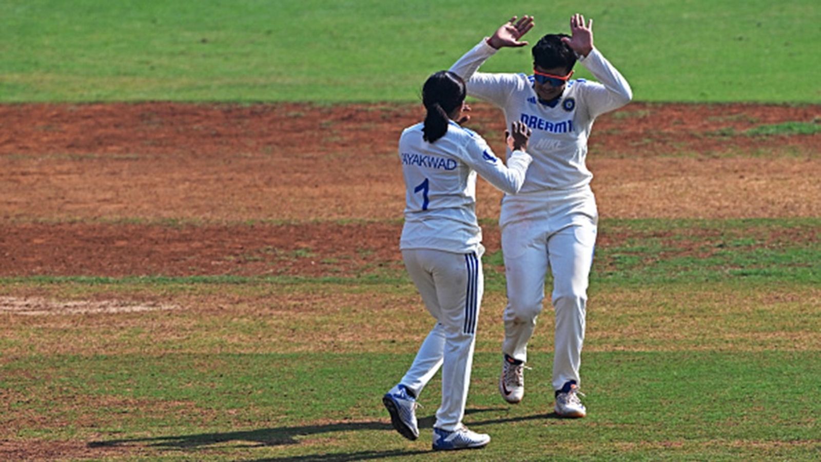 Days after WPL 2025 final loss, Shafali Verma goes back to domestic cricket and bags hat-trick against Karnataka in Women's Under-23 One-Day knockout game India's Rajeshwari Gayakwad and Shafali Verma celebrate the wicket of Australia's Kim Garth during the final day of the women's Test at the Wankhede Stadium in Mumbai on December 24, 2023.
