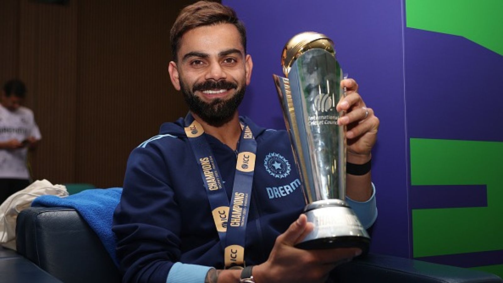Kapil Dev backs Virat Kohli's take on BCCI's new family rules, says 'In our time we used to say to...' Virat Kohli with the Champions Trophy title in frame
