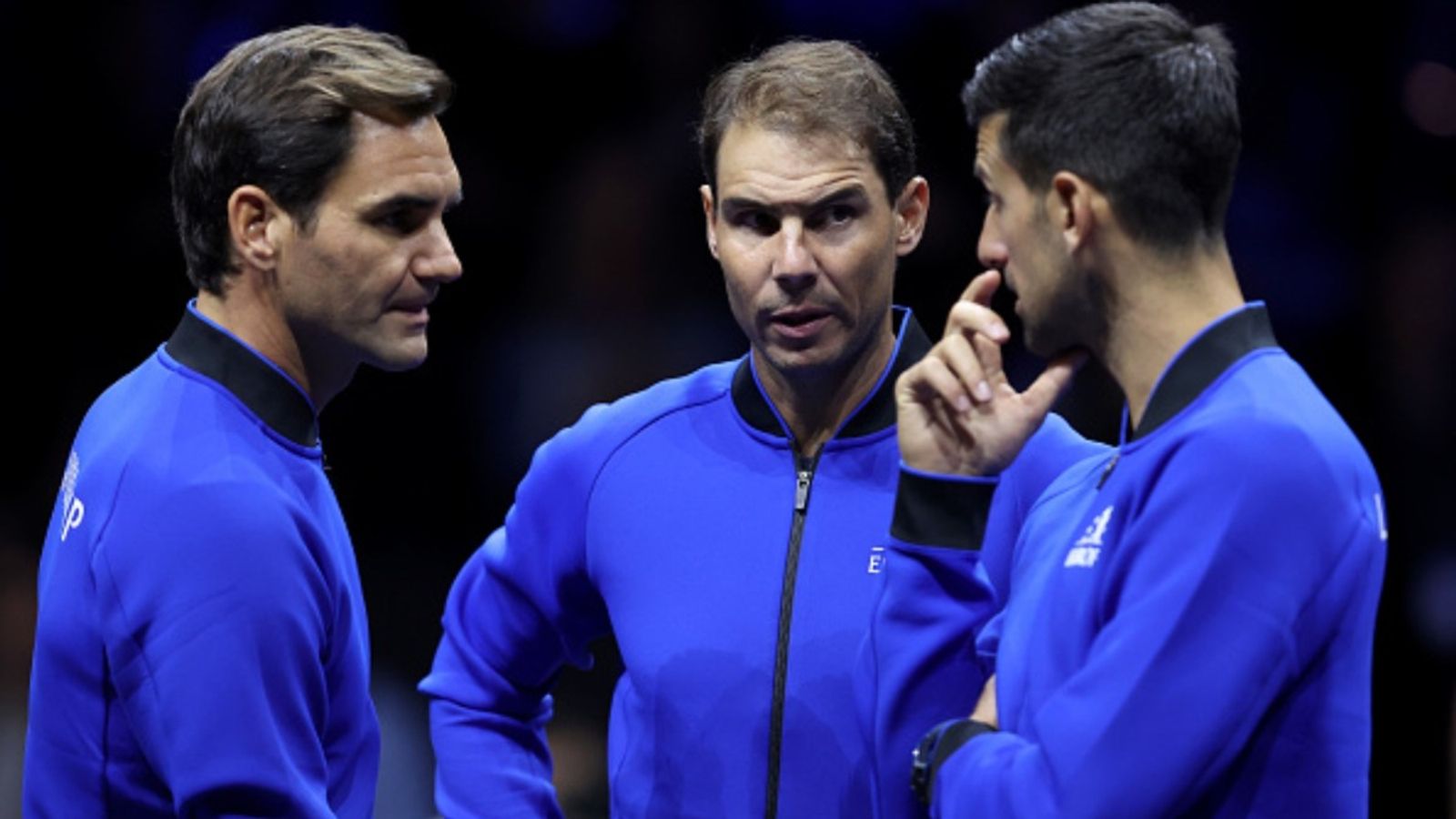 Novak Djokovic weighs in on who he thinks was better: Roger Federer or Rafael Nadal? Novak Djokovic, Roger Federer, and Rafael Nadal in the frame (via Getty)