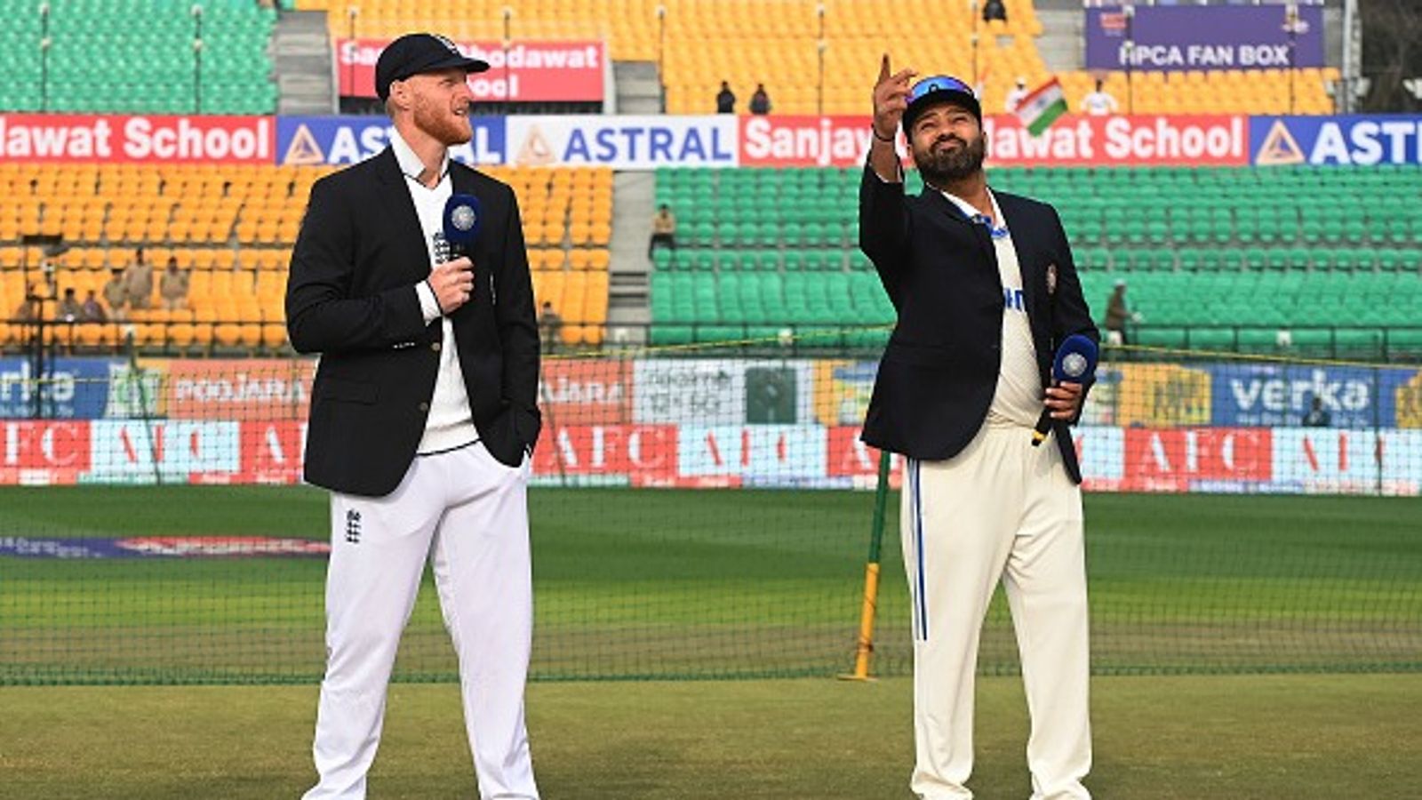 ICC to come up with new points system for World Test Championship 2025-27 cycle India captain Rohit Sharma (R) and England skipper Ben Stokes in frame
